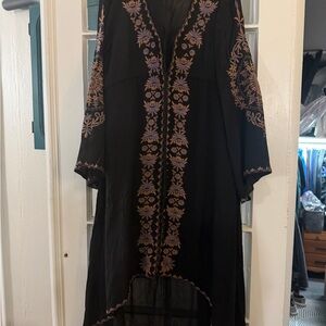Black Dress with Embroidery